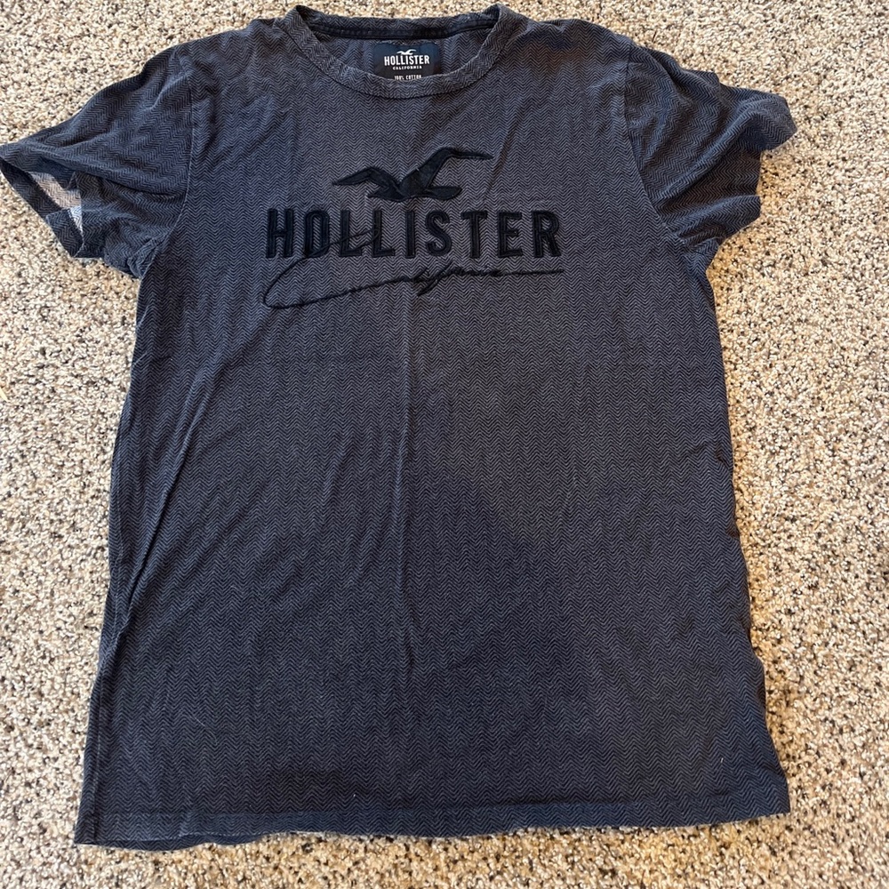 Hollister With Embroidered Logo T-shirt Crew Neck Short Sleeve 100% cotton Pride